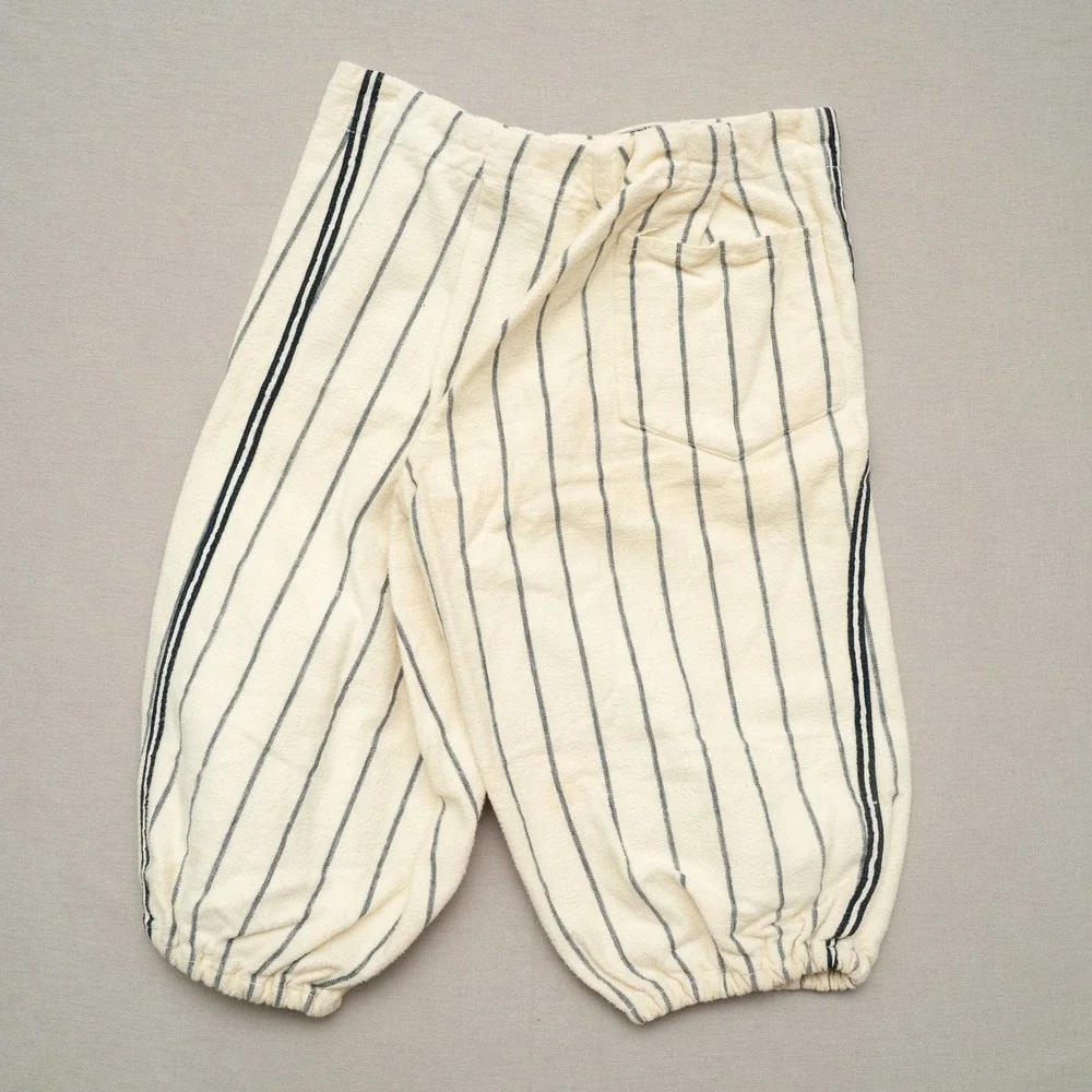 Vintage 40s 50s Empire NY Youth Baseball Uniform Pinstriped Cat Eye Buttons M